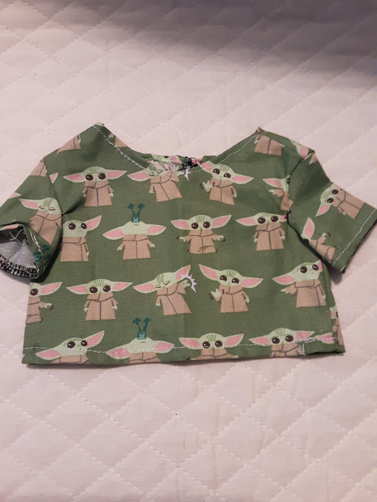 18" Yoda shirt for a doll