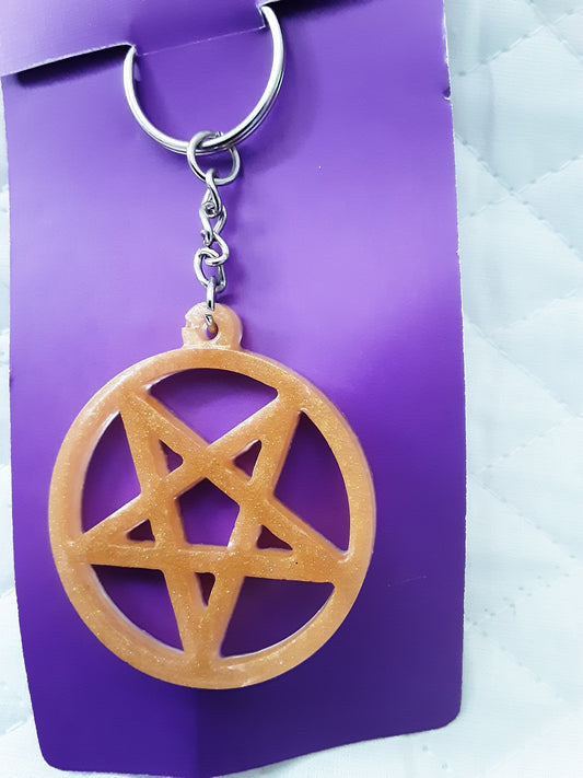 Pentagram Key Chain